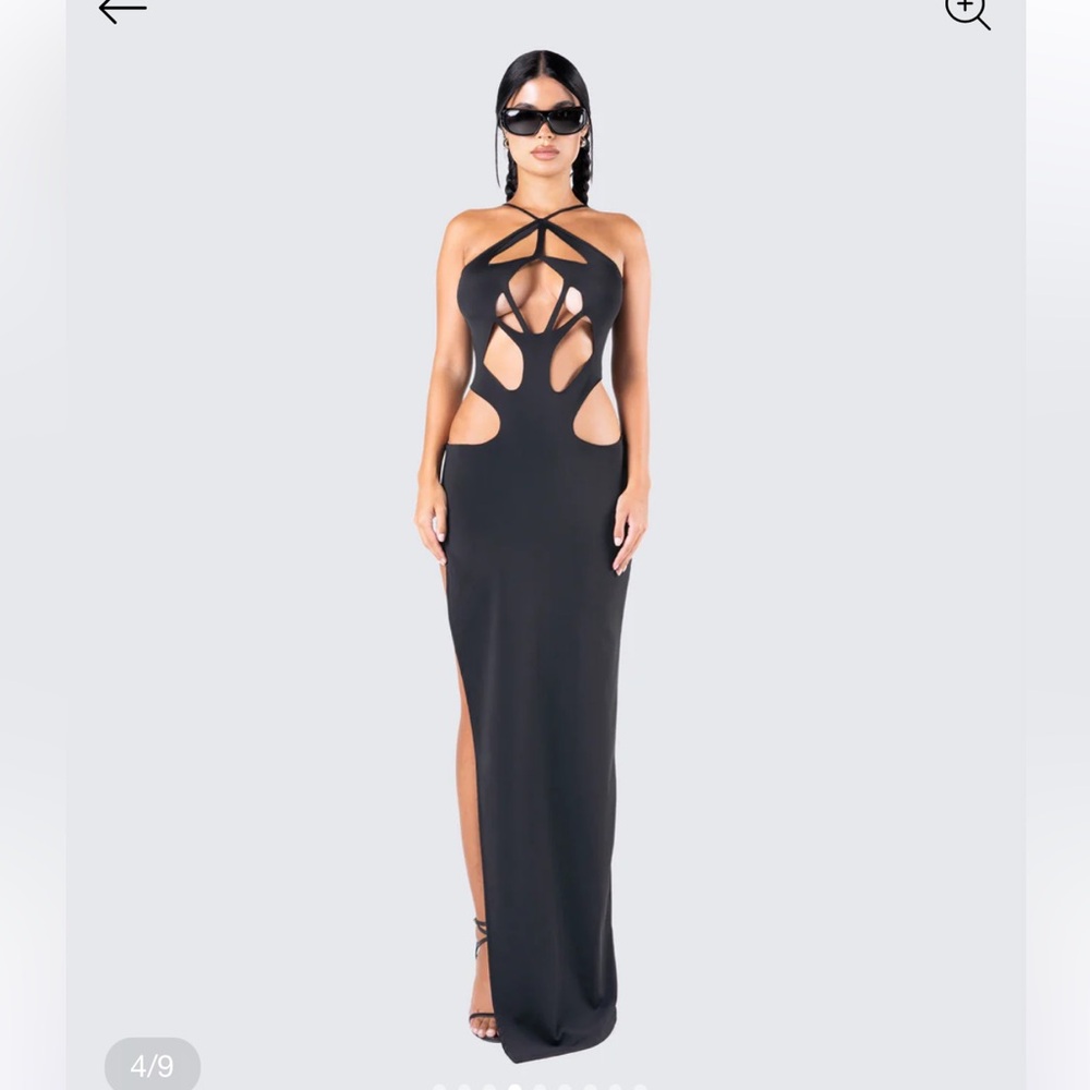 Finesse Black Cut Out Dress